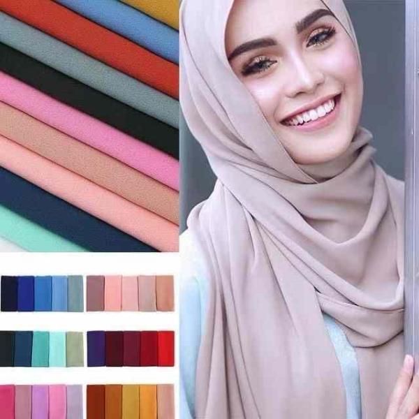 Chiffon Plain Scarf