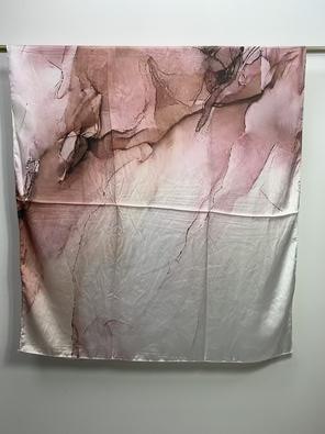Rose Marble Print Scarf